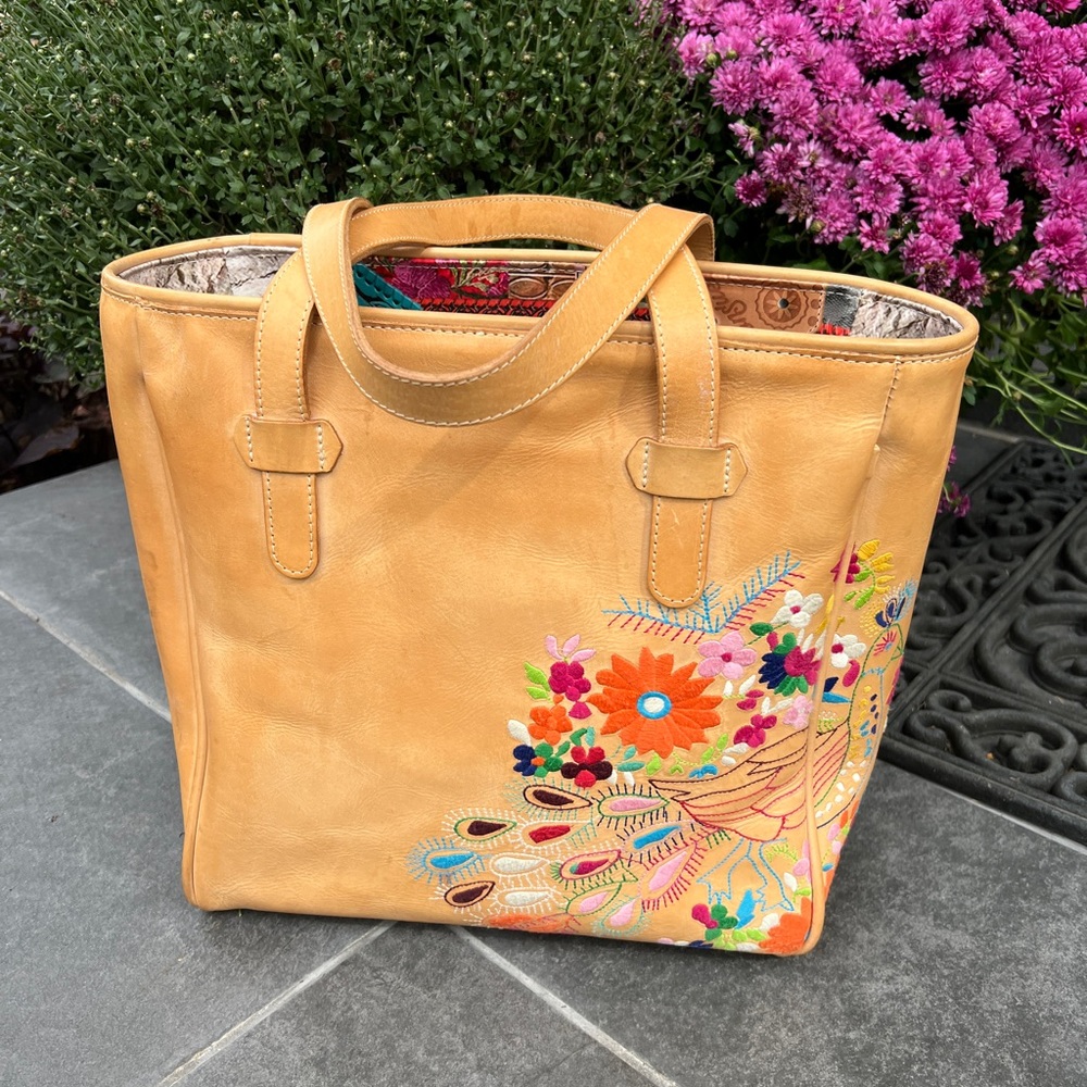 Consuela Natural Leather Tote